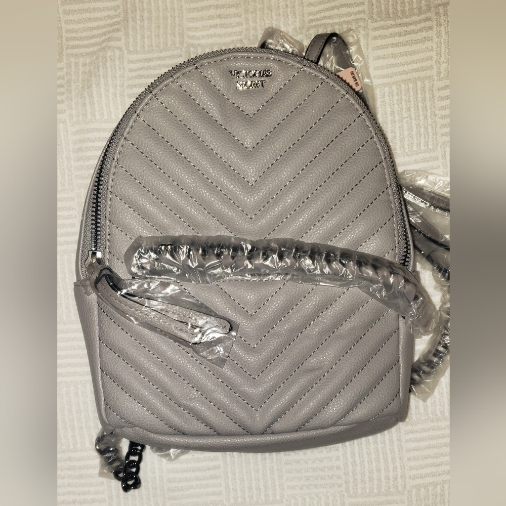 Victoria's Secret mini backpack/purse, Gray